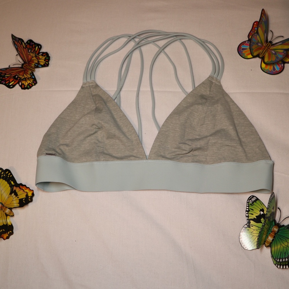 Pink Bonded Strappy Bralette
